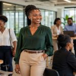 Human Resources professionals collaborating in a modern Ghanaian workplace.