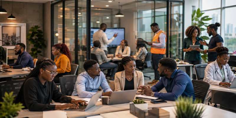 Professionals demonstrating the skills employers look for in Nigeria.