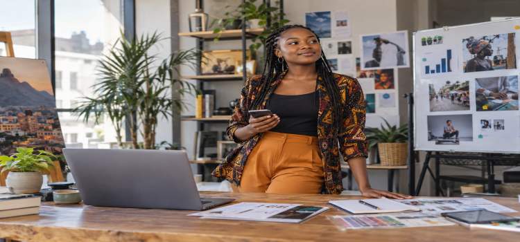 African professional building a career in the digital economy